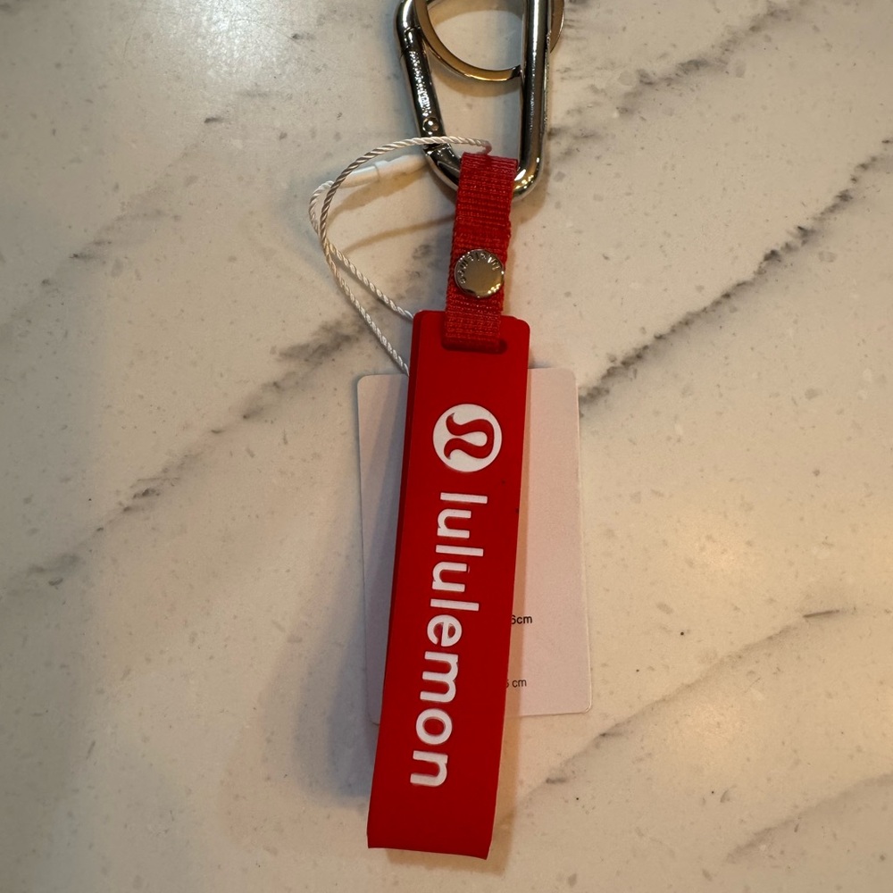 Lululemon Athletica Red Keychain